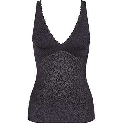 Sloggi Dam Zero Feel Lace 2.0 BH Shirt BH skjorta, svart, XS Sloggi Dam Zero Feel Lace 2.0 BH Shirt BH skjorta, svart, XS
