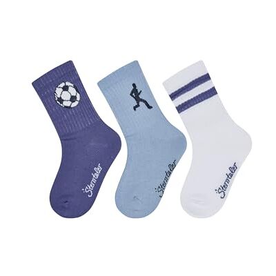 Sterntaler Socken 3er set med 3 par sportstrumpor, blått bläck, 23–26 pojkar, Blått bläck, 23-26 Sterntaler Socken 3er set med 3 par sportstrumpor, blått bläck, 23–26 pojkar, Blått bläck, 23-26