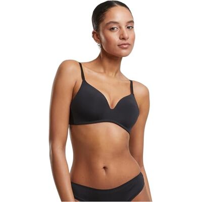 Urban Classics Dam BH Basic vadderad BH 2-pack, vadderad BH med justerbara remmar, sömlös, 2-pack, Svart + nude, 70A Urban Classics Dam BH Basic vadderad BH 2-pack, vadderad BH med justerbara remmar, sömlös, 2-pack, Svart + nude, 70A