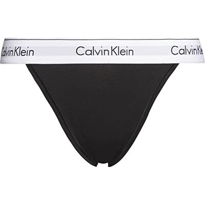 Calvin kvinnors högt ben tanga stringtrosa, Svart, XL Calvin kvinnors högt ben tanga stringtrosa, Svart, XL