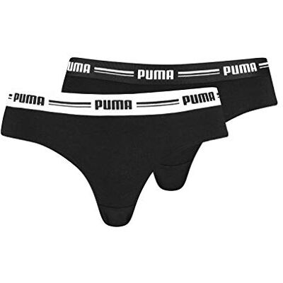 PUMA Brazilian för kvinnor (2-pack), svart, M PUMA Brazilian för kvinnor (2-pack), svart, M