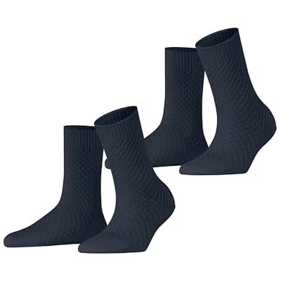 ESPRIT dam Diamond Knit 2-pack W så bomull enfärgad 2 par Strumpor (2-pack) ESPRIT dam Diamond Knit 2-pack W så bomull enfärgad 2 par Strumpor (2-pack)