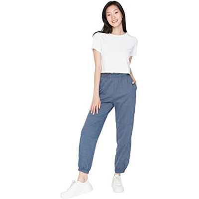 Trendyol Indigo XS Blå Sweatpants - Byxor Trendyol Indigo XS Blå Sweatpants - Byxor