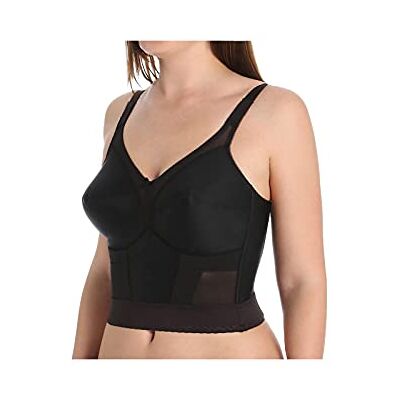 Carnival dam Full Figure Longline Camisole Strap Soft Cup Wire Free Bra Full figur lång linne rem mjuk kopp bygelfri BH Carnival dam Full Figure Longline Camisole Strap Soft Cup Wire Free Bra Full figur lång linne rem mjuk kopp bygelfri BH