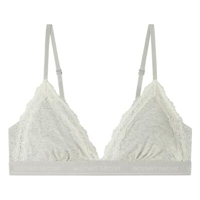 women'secret Naturlig bomull BH, brun, 85B triangel-bh för kvinnor women'secret Naturlig bomull BH, brun, 85B triangel-bh för kvinnor
