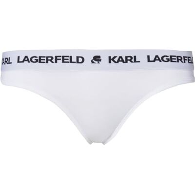KARL LAGERFELD Dam String Med Logotyp, Vit, L KARL LAGERFELD Dam String Med Logotyp, Vit, L