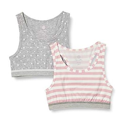 Sanetta flickor Bustier im Doppelpack Grau Sport-BH Sanetta flickor Bustier im Doppelpack Grau Sport-BH