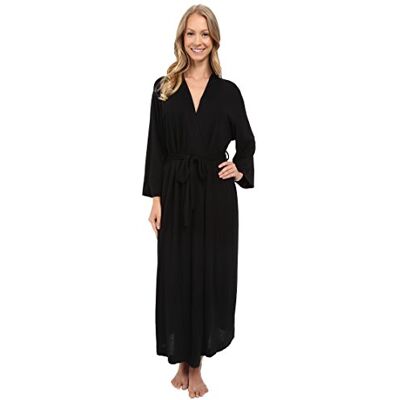 Natori Women's Shangri-la Solid Knit Robe, Black, Small Natori Women's Shangri-la Solid Knit Robe, Black, Small