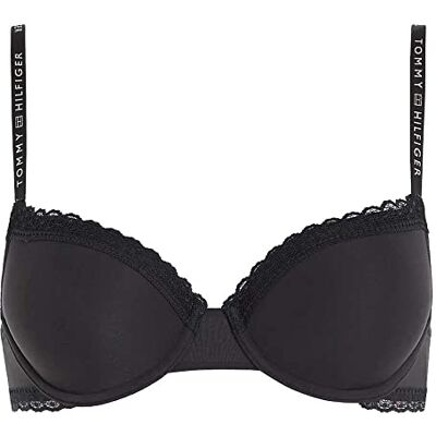 Tommy Hilfiger Demi-Plunge BH svart, Svart, 80A Tommy Hilfiger Demi-Plunge BH svart, Svart, 80A