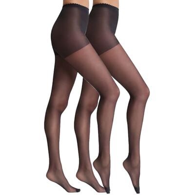 Dim Les Opaques Velouté Comfort mjuka damstrumpbyxor (2-pack), Multicolor, L Dim Les Opaques Velouté Comfort mjuka damstrumpbyxor (2-pack), Multicolor, L