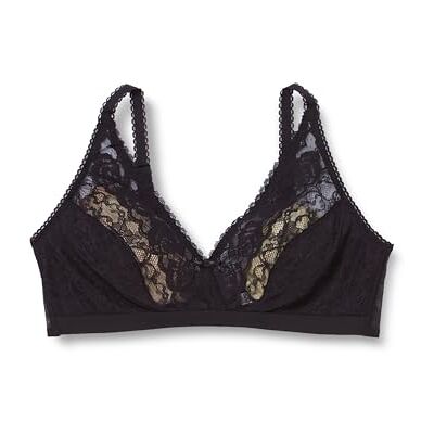 Playtex Flower Elegance spetsbehå utan bygel dam x 1, svart, 85C Playtex Flower Elegance spetsbehå utan bygel dam x 1, svart, 85C