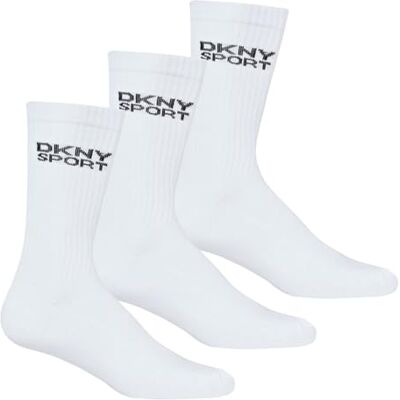 DKNY Radde herrstrumpor (förpackning med 3), Vitt, 41-45 EU DKNY Radde herrstrumpor (förpackning med 3), Vitt, 41-45 EU