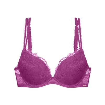 DORINA Origins-Lace-Plunge Origins Push-Up Plunge BH full spets och förstärkt stöd, fuchsia, fuchsia, 90B DORINA Origins-Lace-Plunge Origins Push-Up Plunge BH full spets och förstärkt stöd, fuchsia, fuchsia, 90B