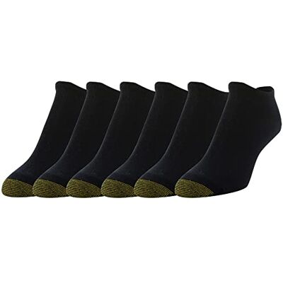 GOLDTOE Gold Toe Casual strumpa för kvinnor (förpackning med 6), Svart, en storlek GOLDTOE Gold Toe Casual strumpa för kvinnor (förpackning med 6), Svart, en storlek