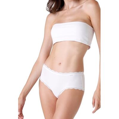 Lovable Shorty Fancy Soft Bomull Lovely Briefs x3, Vit, L Lovable Shorty Fancy Soft Bomull Lovely Briefs x3, Vit, L