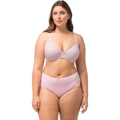 Ulla Popken dambygel, mjuka kupor, dekorativ kant, kupa B-E BH, röd, 115D Ulla Popken dambygel, mjuka kupor, dekorativ kant, kupa B-E BH, röd, 115D