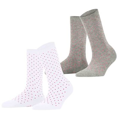 ESPRIT Damstrumpor fina prickiga 2-pack W SO bomull mönstrade 2 par, flerfärgade (grå vit 0040), 35–38, Flerfärgad (grå vit 0040), 35-38 EU ESPRIT Damstrumpor fina prickiga 2-pack W SO bomull mönstrade 2 par, flerfärgade (grå vit 0040), 35–38, Flerfärgad (grå vit 0040), 35-38 EU