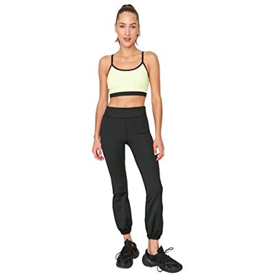 Trendyol Sportbyxor för kvinnor och män, mellanhög midja, joggingbyxor, sweatbyxor, Schwarz, M Trendyol Sportbyxor för kvinnor och män, mellanhög midja, joggingbyxor, sweatbyxor, Schwarz, M