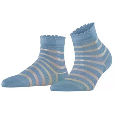 FALKE dam strumpor Border Lace W So bomull mönstrade 1 par, blå Sky Blue 6876, 39-40 FALKE dam strumpor Border Lace W So bomull mönstrade 1 par, blå Sky Blue 6876, 39-40