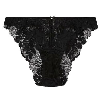women'secret Klassisk trosor Spets Microfiber Svart, Svart, S women'secret Klassisk trosor Spets Microfiber Svart, Svart, S