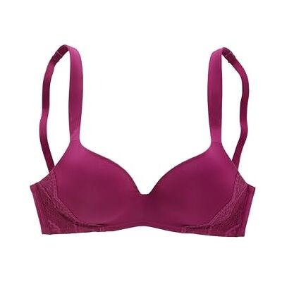 s.Oliver bralette med spets i bär, kopp D, Berry, 85D s.Oliver bralette med spets i bär, kopp D, Berry, 85D