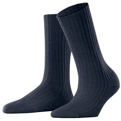 FALKE , Cosy Wool, stövel, strumpor, andas, klimatreglerande, lukthämmande, ull, förstärkt, platt söm för tryckfri fotspets, ribbad enfärgad, affärer, vardag, 1 par, Blå (Space Blue 6116) ny – FALKE , Cosy Wool, stövel, strumpor, andas, klimatreglerande, lukthämmande, ull, förstärkt, platt söm för tryckfri fotspets, ribbad enfärgad, affärer, vardag, 1 par, Blå (Space Blue 6116) ny –
