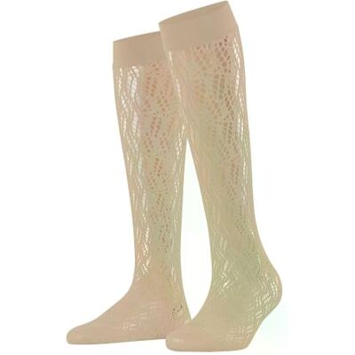 FALKE Pure Shore W Kh genomskinliga knähöga strumpor för kvinnor, hudvänligt porslin 4106, 39-42 FALKE Pure Shore W Kh genomskinliga knähöga strumpor för kvinnor, hudvänligt porslin 4106, 39-42