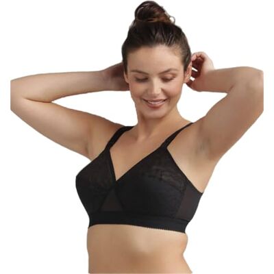 Playtex Dam Cross Your Heart 165 mjuk kupa daglig BH, Svart, 85C Playtex Dam Cross Your Heart 165 mjuk kupa daglig BH, Svart, 85C
