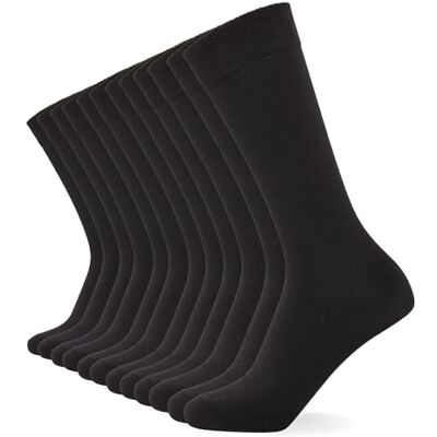 FM London unisex vuxen Strumpor 12-pack anti-luktstrumpor, svart, 39-42 EU FM London unisex vuxen Strumpor 12-pack anti-luktstrumpor, svart, 39-42 EU