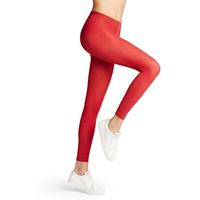 FALKE Damer Pure Matt 50 halv ogenomskinlig 50 DEN hållbar utan mönster 1 st strumpor, röd (Scarlet 8228), M-L FALKE Damer Pure Matt 50 halv ogenomskinlig 50 DEN hållbar utan mönster 1 st strumpor, röd (Scarlet 8228), M-L