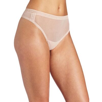 OnGossamer Dam mesh Hi Cut trosa stringtrosa, Champagneglas, M/L OnGossamer Dam mesh Hi Cut trosa stringtrosa, Champagneglas, M/L
