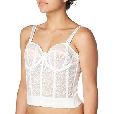 Goddess Dam spets bustier BH #GD0689, Vitt, 90E Goddess Dam spets bustier BH #GD0689, Vitt, 90E