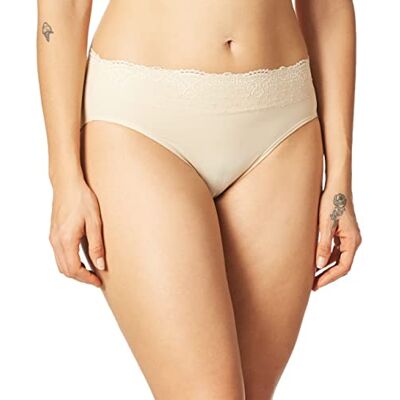 Bali Passion för komfort Hi-Cut trosa trosor, Mjuk brungrå spets, XL Bali Passion för komfort Hi-Cut trosa trosor, Mjuk brungrå spets, XL