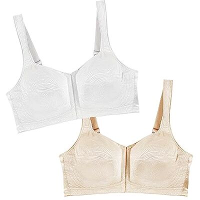 Playtex Dam 18 timmar extra bakstöd framstäng trådlös BH användning 52e med 2-pack alternativ, Vit/ljusbeige, 95B Playtex Dam 18 timmar extra bakstöd framstäng trådlös BH användning 52e med 2-pack alternativ, Vit/ljusbeige, 95B