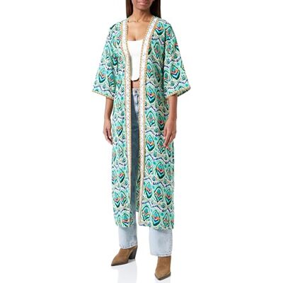 ZITHA kimono för kvinnor, grön flerfärgad, S ZITHA kimono för kvinnor, grön flerfärgad, S