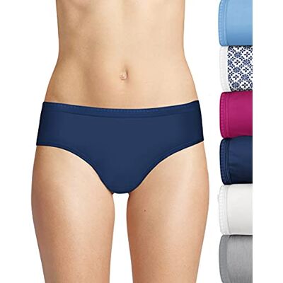 Hanes Hipstertrosa, dam, 6-pack, ventilerande bomull, 34 Hanes Hipstertrosa, dam, 6-pack, ventilerande bomull, 34