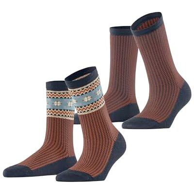 ESPRIT Damstrumpor Scandi 2-pack W SO bomull ull mönstrad 2 par, blå (marin 6120), 39–42, Blå (Marine 6120), 39-42 EU ESPRIT Damstrumpor Scandi 2-pack W SO bomull ull mönstrad 2 par, blå (marin 6120), 39–42, Blå (Marine 6120), 39-42 EU