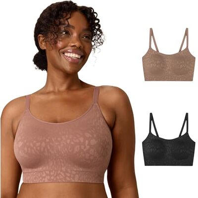 Playtex Dam-BH, Klädd i svart/bronserad kastanj, M Playtex Dam-BH, Klädd i svart/bronserad kastanj, M