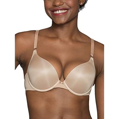 Vanity Fair Ego Boost Push Up Bra, BH för damer, lägger till upp till en hel kupstorlek, BH med push-up och bygel för kvinnor, BEIgE, 75C Vanity Fair Ego Boost Push Up Bra, BH för damer, lägger till upp till en hel kupstorlek, BH med push-up och bygel för kvinnor, BEIgE, 75C