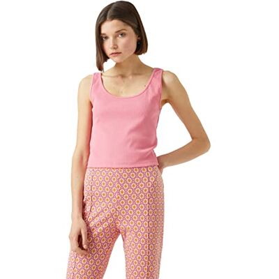 Koton dam Spaghetti Strap Square Neck Tank Top Linne Koton dam Spaghetti Strap Square Neck Tank Top Linne