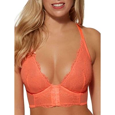 Gossard Plunge BH för kvinnor, Neonkorall, 80H Gossard Plunge BH för kvinnor, Neonkorall, 80H