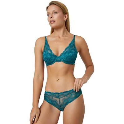 Koton Dam Lacy Hipster Trosor, Grön (803), M Koton Dam Lacy Hipster Trosor, Grön (803), M