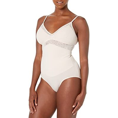 Maidenform dam tama din mage spetsformkläder, fast magkontroll, trådlös formkläder kroppsdräkt, Sandskal, XXL Maidenform dam tama din mage spetsformkläder, fast magkontroll, trådlös formkläder kroppsdräkt, Sandskal, XXL