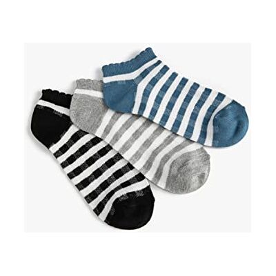 Koton dam Randiga 3-pack Kängurufickor Set Strumpa Koton dam Randiga 3-pack Kängurufickor Set Strumpa