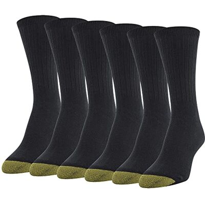 GOLDTOE Gold Toe Vardaglig strumpa för kvinnor, Svart, Medium GOLDTOE Gold Toe Vardaglig strumpa för kvinnor, Svart, Medium