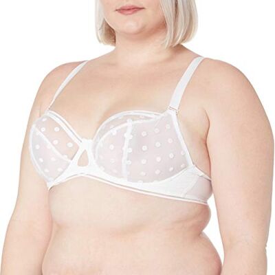 Curvy Kate Kvinnors Top Spot Balconette, Vit (vitvit), 65F Curvy Kate Kvinnors Top Spot Balconette, Vit (vitvit), 65F
