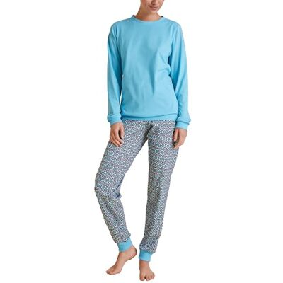 CALIDA Pyjamasset för kvinnor, Blå Topaz, 36-38 CALIDA Pyjamasset för kvinnor, Blå Topaz, 36-38