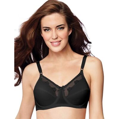 Bali Women's Flower Underwire Bra, Midnight,36DD Bali Women's Flower Underwire Bra, Midnight,36DD