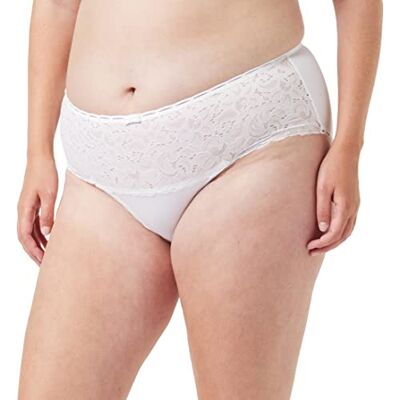 Playtex Midi-trosor hjärta korsade kvinnor mjuk och bekväm dam, Vitt och blått, 38 Playtex Midi-trosor hjärta korsade kvinnor mjuk och bekväm dam, Vitt och blått, 38