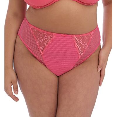 Elomi womens Charley Waist High Cut Leg Brief Bikini Style Underwear, Honeysuckle, X-Large US Elomi womens Charley Waist High Cut Leg Brief Bikini Style Underwear, Honeysuckle, X-Large US